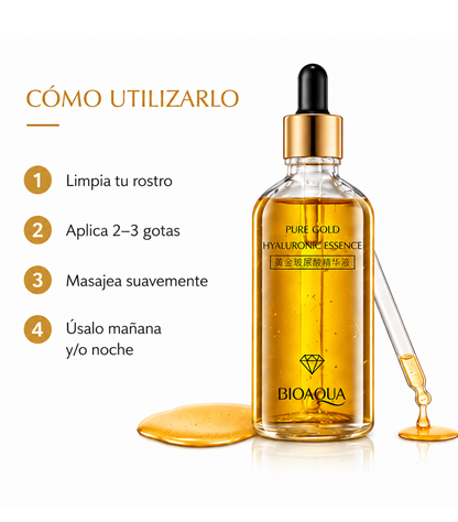 Sérum Facial 24K Gold — Vitamina C + Ácido Hialurónico